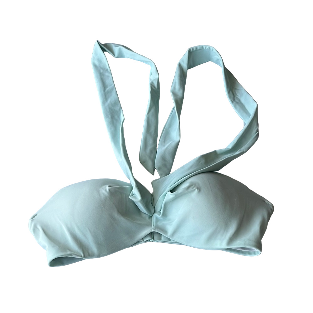 Mint Green Women's padded halter Bikini Top small